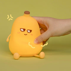 Huggwaii Squishy Silicone Banana LED Night Light - Perfect Gift for Kids and Girls