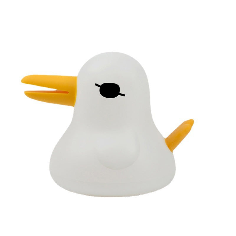 Veilleuse LED en silicone souple en forme de canard endormi - Cadeau idéal pour les enfants et les filles