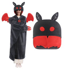 MeWaii Mothman Wearable Blanket Hoodie Ultra Soft Oversized Cozy Blanket for Cozy Cuddles & Relaxing Moments