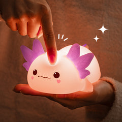Axolotl Veilleuse Cadeau de guérison mignon