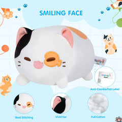 MeWaii® Fluffffy Family Spots Kitten Stuffed Animal Kawaii Plush Pillow Squishy Toy