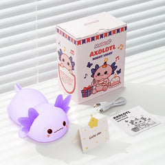 Axolotl LED Squishy Tap Tap Nachtlicht Lampe