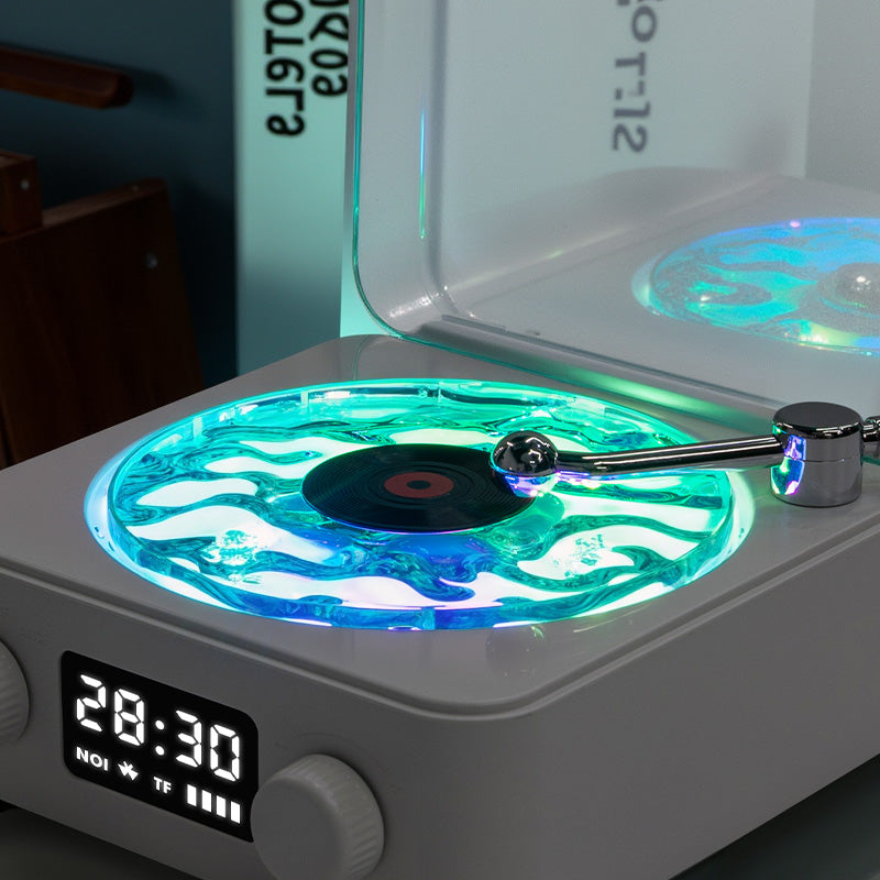 Tourne-disque vinyle Bluetooth rétro Waves Tourne-disque vinyle Bluetooth rétro Waves