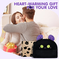 MeWaii Dark Bat Wearable Blanket Hoodie Ultra Soft Oversized Cozy Blanket for Cozy Cuddles & Relaxing Moments