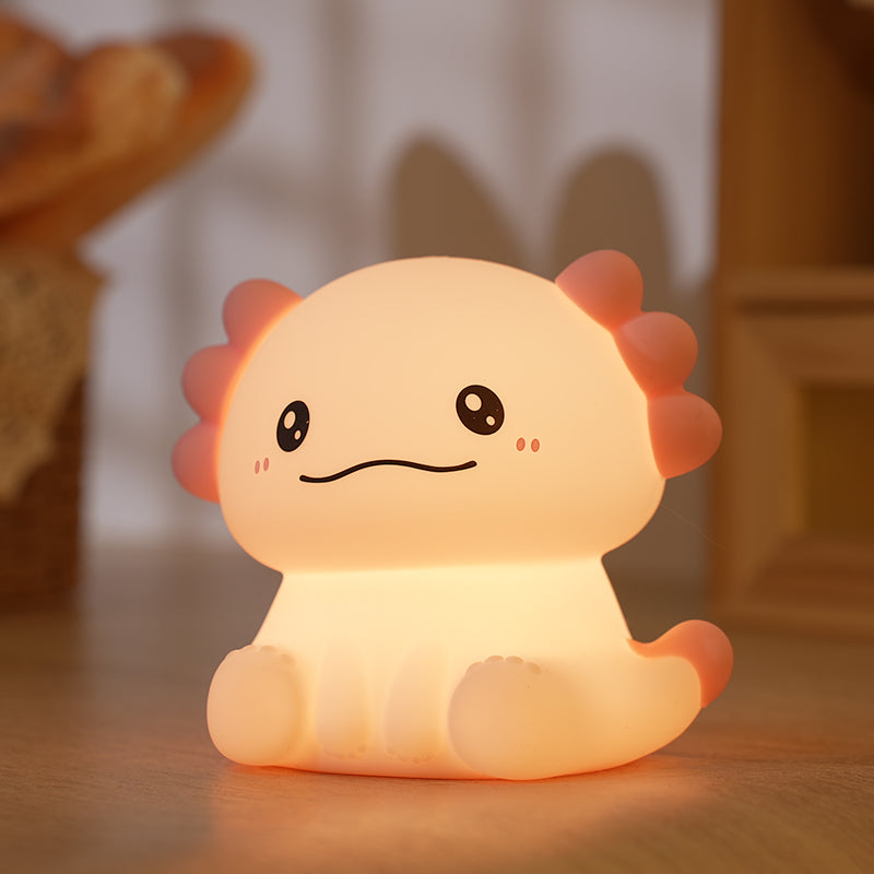 Axolotl, entzückende, matschige Nachtlichtlampe aus Silikon, das beste Geschenk für Mädchen und Kinder