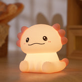 Huggwaii Axolotl Adorable Squishy Silicone Soft Night Light Lamp Best Gift for Girls Kids
