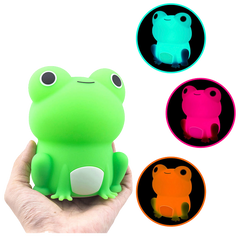 Squishy Silicone Peculiar Frog LED Night Light - Perfect Gift for Kids and Girls