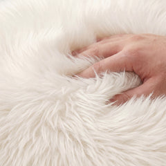 MeWaii® Brown Cow Fuzzy Long Haired Weighted Stuffed Animal