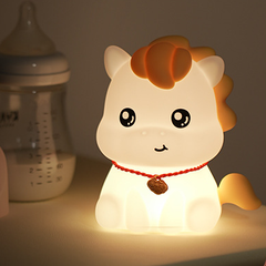 Little Pony Silicone Squishy Night Light Cute Sitting LED Lamp Perfect Gift