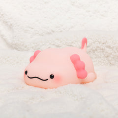 Squishy Silikon Lazy Axolotl LED-Nachtlicht - Perfektes Geschenk für Kinder und Mädchen