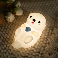 Otter Adorable Light with Miniature Figurine: Perfect Gift & Home Decor