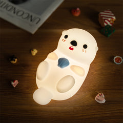 Otter Adorable Light with Miniature Figurine: Perfect Gift & Home Decor