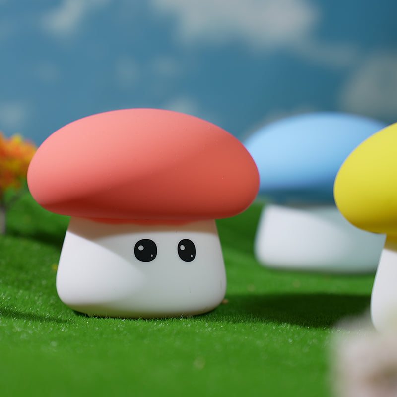 Mushroom Cute Glow Squishy Silicone Light Dual Mode Silicone Ambient Companion Perfect Gift