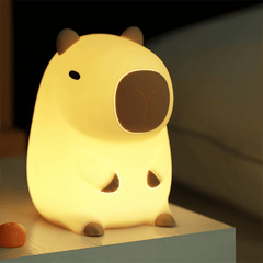 MeWaii® Capybara Full of Capy Squishy Night Light Figurines Adorable Set DIY Desk Collection Perfect Gift