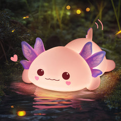 Axolotl Veilleuse Cadeau de guérison mignon