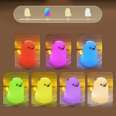 Squishy Silikon Alpaka LED-Nachtlicht - Perfektes Geschenk für Kinder und Mädchen