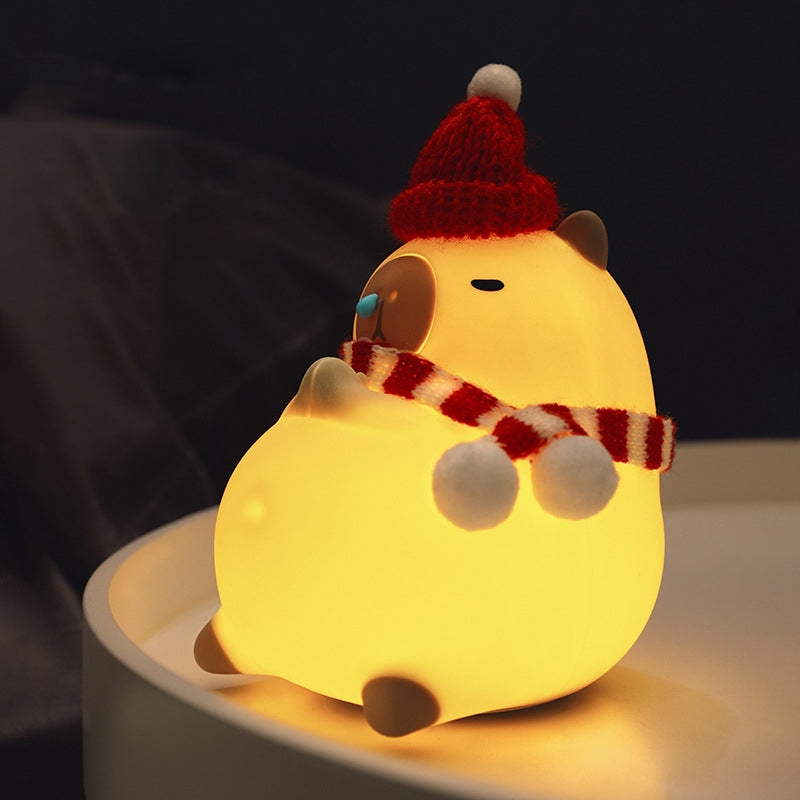 Squishy Silicone Snotty Capybara LED Night Light - Perfect Gift for Kids and Girls Squishy Silicone Snotty Capybara LED Night Light - Perfect Gift for Kids and Girls
