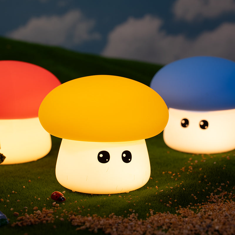 Mushroom Cute Glow Squishy Silicone Light Dual Mode Silicone Ambient Companion Perfect Gift