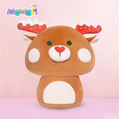 MeWaii® Mushroom Family Christmas Reindeer Kawaii Plush Pillow Squish Toy