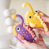 MeWaii® Crochet 2pcs Monkfish Crochet Kit For Beginners With Easy Peasy Yarn