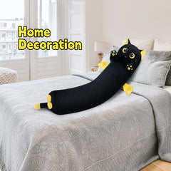 MeWaii® Original Design Black Kitten with Moon Eyes Stuffed Animal Kawaii Plush Pillow Squishy Toy