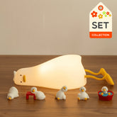 Squishy Silikon Lazy Duck LED-Nachtlicht – perfektes Geschenk für Kinder und Mädchen
