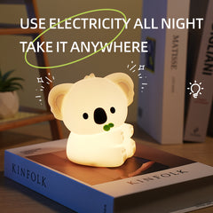 Huggwaii Squishy Silicone Koala LED Night Light - Perfect Gift for Kids and Girls