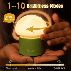 Mushroom Night Light Detachable Silicone Rotating Dimming Projection Mode Camping Flashlight Perftct Gift