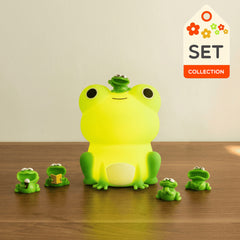 Forg Adorable Light with Miniature Figurine: Perfect Gift & Home Decor