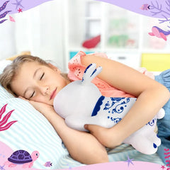 MeWaii® Cute Animal Lannie Rabbit Plush Pillow Kawaii Plushies Stuffed Toys Squishy Plushies Cuddle Body Pillow