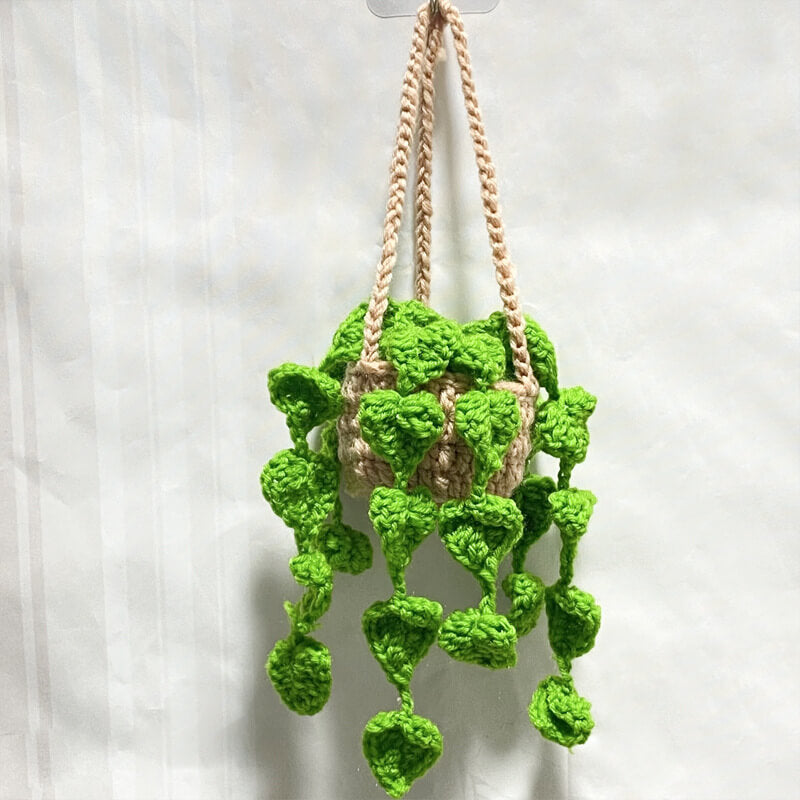 MeWaii® Handmade Crochet Flowers and Potted Plants Car Hanging