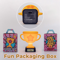 Top Star Trophy Night Light Silicone Squishy Star Cup with 15 Sticker Base Perfect Gift