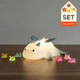 Squishy Silikon Niedliches Baby-Drache-LED-Nachtlicht - Perfektes Geschenk für Kinder und Mädchen
