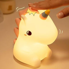 Veilleuse LED en silicone souple en forme de licorne - Cadeau idéal pour les enfants et les filles