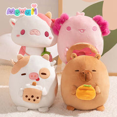 MeWaii® Fragrance Plush Toy Donut Axolotl Stuffed Animal with Aromatherapy Lavender Scent 8 inches Stuffed Plushie