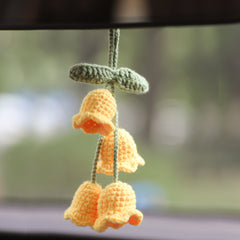 MeWaii® Handmade Crochet Flowers and Potted Plants Car Hanging