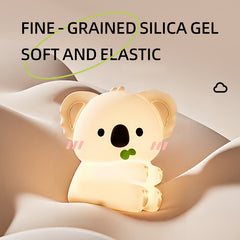 Huggwaii Squishy Silicone Koala LED Night Light - Perfect Gift for Kids and Girls