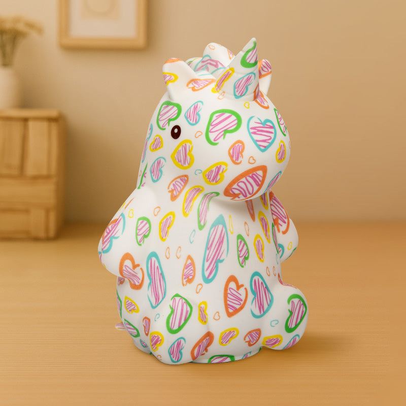 Unicorn Graffiti Style Night Light Artistic Pattern Squishy Silicone Creative Gift