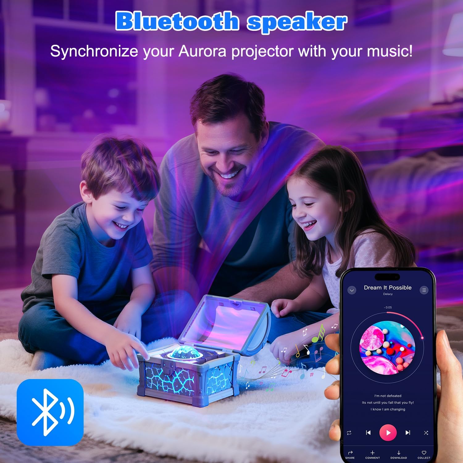 Retro Treasure Box Projection Light Bluetooth Speaker Mini Soundbox Bedroom Atmosphere Night Light Gift Retro Treasure Box Projection Light Bluetooth Speaker Mini Soundbox Bedroom Atmosphere Night Light Gift