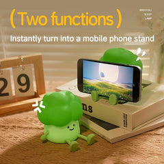 Veilleuse LED en silicone souple en forme de brocoli – Cadeau idéal pour les enfants et les filles