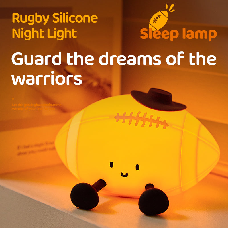 Huggwaii Football Silicone Squishy Night Light Cute Sports Lamp for Bedroom Perfect Gift Huggwaii Football Silicone Squishy Night Light Cute Sports Lamp for Bedroom Perfect Gift