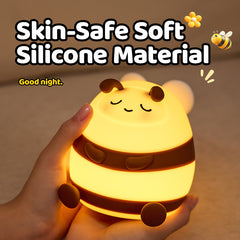 MeWaii® Cozy Bee Silicone Squishy LED Night Light