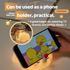 Veilleuse LED en silicone souple en forme d'éléphant - Cadeau idéal pour les enfants et les filles