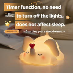 Veilleuse LED en silicone souple en forme d'éléphant - Cadeau idéal pour les enfants et les filles