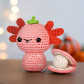 MeWaii® Crochet Axolotl Crochet Kit for Beginners with Easy Peasy Yarn