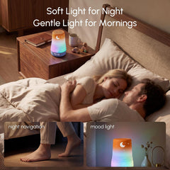 Mewaii® Smart Sleep Companion – AI Cry Detection White Noise Machine with 100 Soothing Sounds, App Control & RGB Night Light
