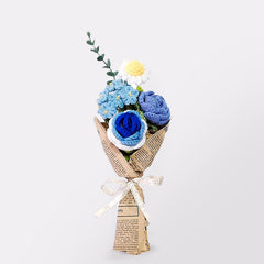 MeWaii® Handmade Crochet Sunflower and Rose Bouquet For Mother's Day Gift