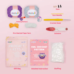 Crochet Kit Original Designed Owl Knitted toys
