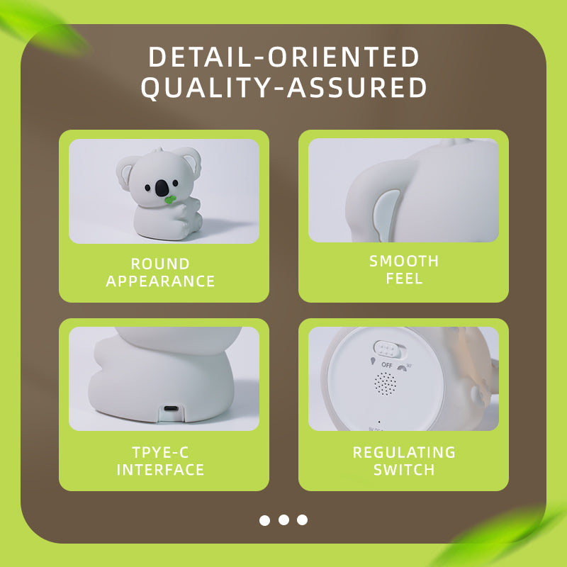 Huggwaii Squishy Silicone Koala LED Night Light - Perfect Gift for Kids and Girls Huggwaii Squishy Silicone Koala LED Night Light - Perfect Gift for Kids and Girls