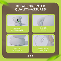 Huggwaii Squishy Silicone Koala LED Night Light - Perfect Gift for Kids and Girls